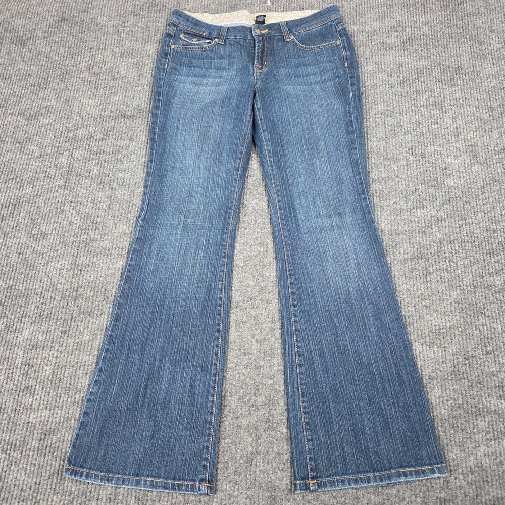 Missy‎ Senora Womens Medium Wash Flare Leg Stretch Denim Jeans Blue Size 8M